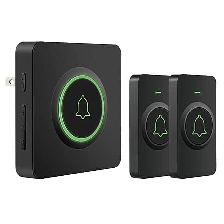 Smart doorbell product shot on a clean white background